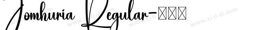 Jomhuria Regular字体转换